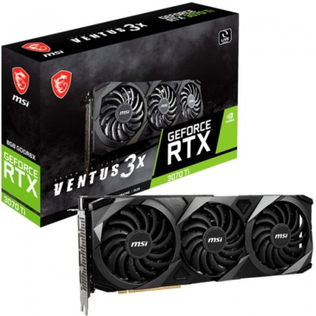 Gráfica MSI GEFORCE RTX 3070 TI VENTUS 3X LHR 8GB GDDR6X