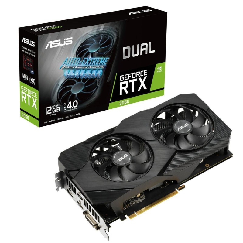 Tarjeta Gráfica Asus GeForce RTX 2060 12GB GDDR6 Dual EVO