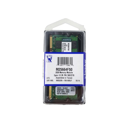 Memoria RAM 2GB Portátil Kingston M25664F50